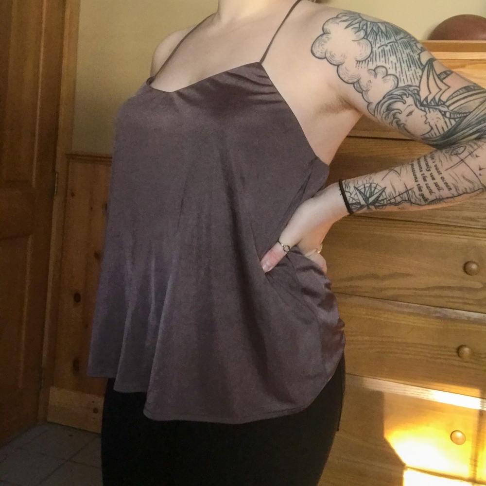 Plum Strappy Top